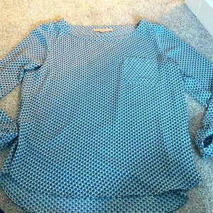Pattern long sleeve shirt